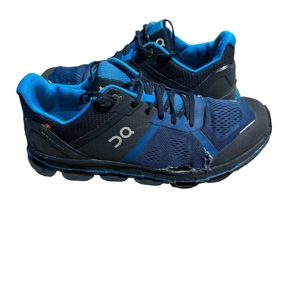 On Cloudace Running Shoes Men’s Navy Blue Running Shoes Size 9.5 Damaged See Pic - Picture 4 of 13